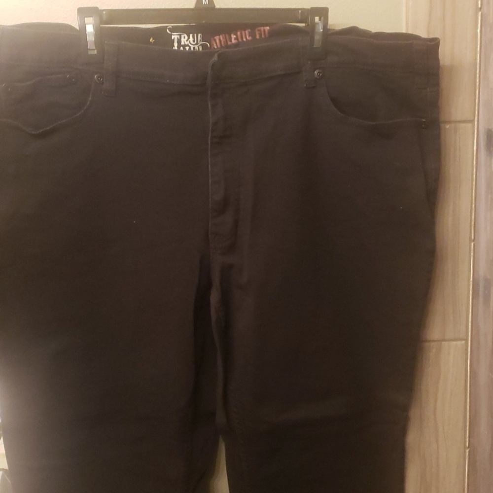 Men's black stretch jeans 46X28
